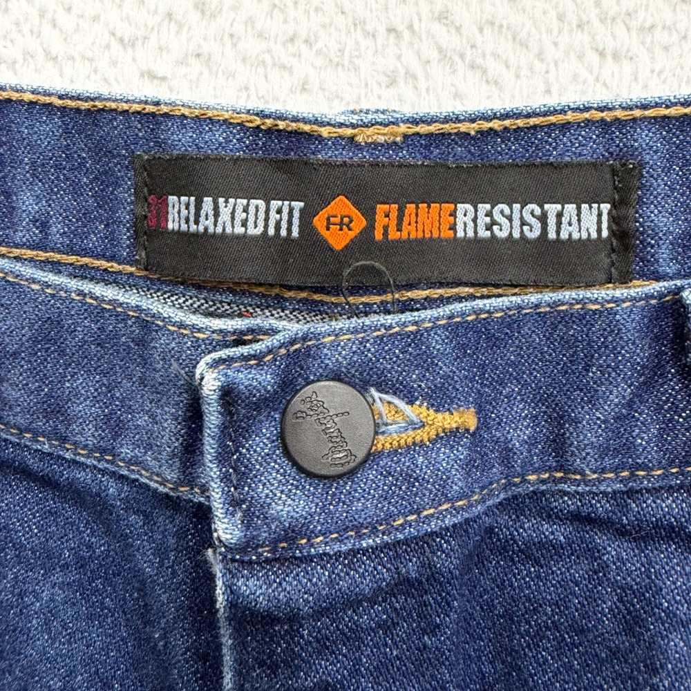 Wrangler FR Flame Resistant Mens Relaxed Fit Jeans Blue Denim 36x34 10FR31WWZ - Picture 6 of 9